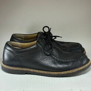 Birkenstock Pasadena Shoes Men's 11 Black Pebbled Leather